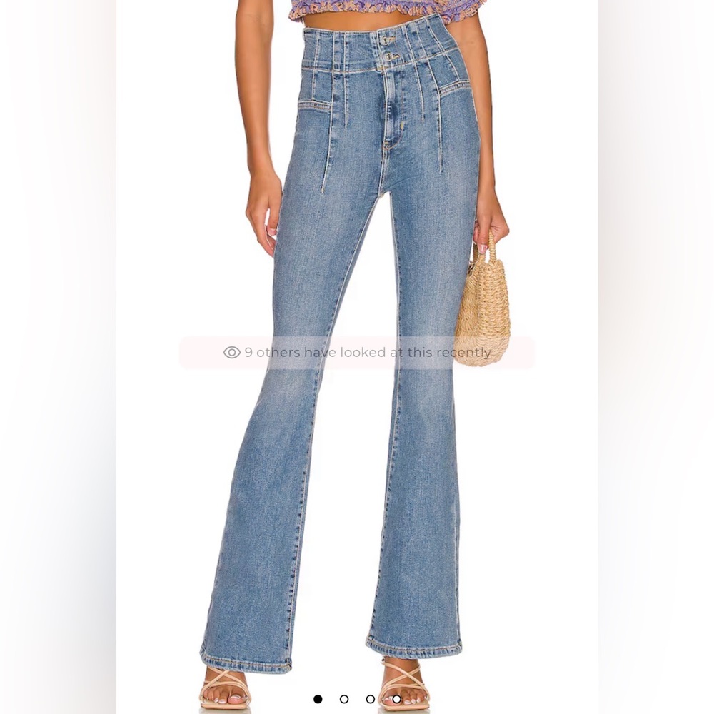 Free People High-Rise Light Blue Flare Jeans